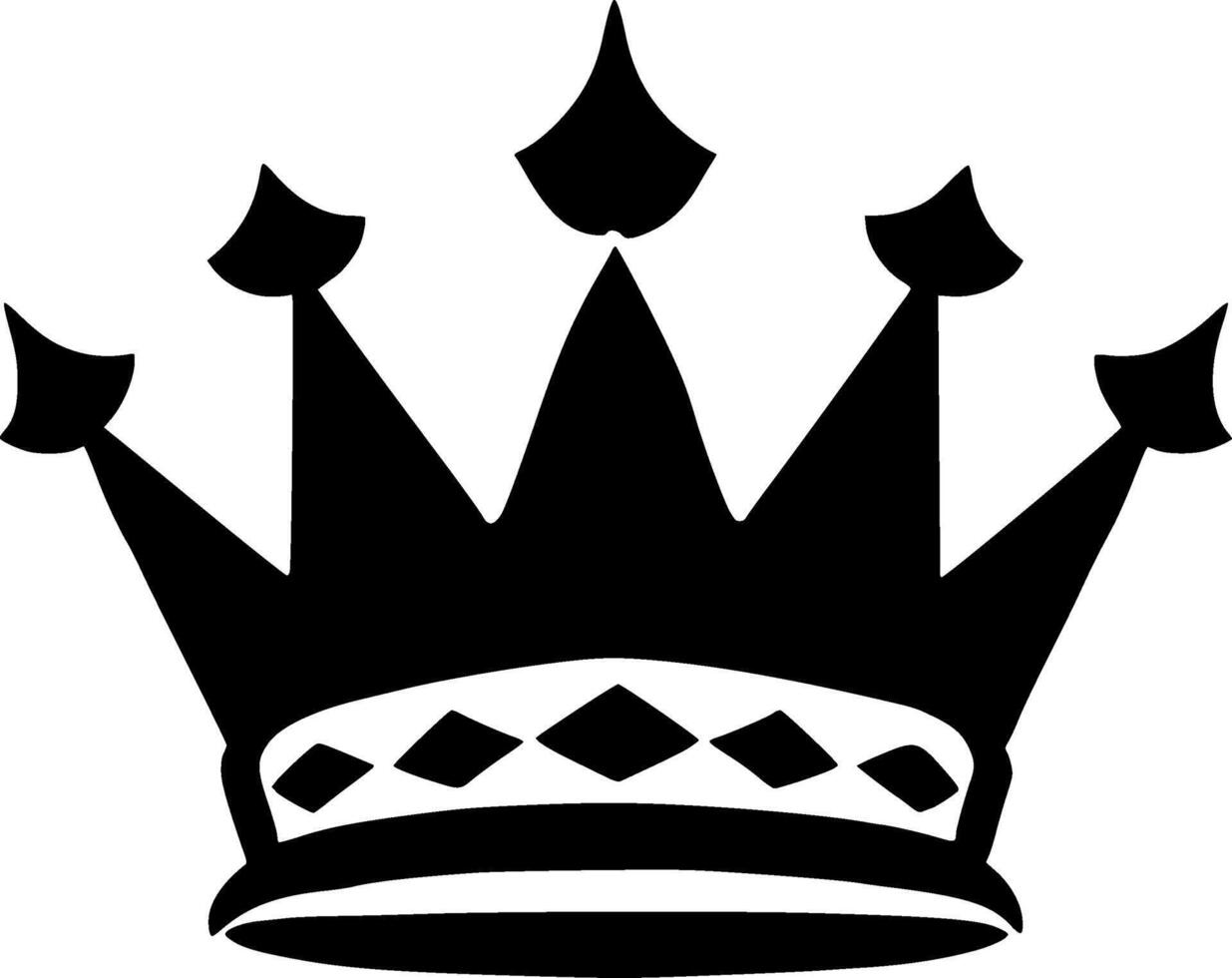 Crown - Minimalist and Flat Logo - illustration vector