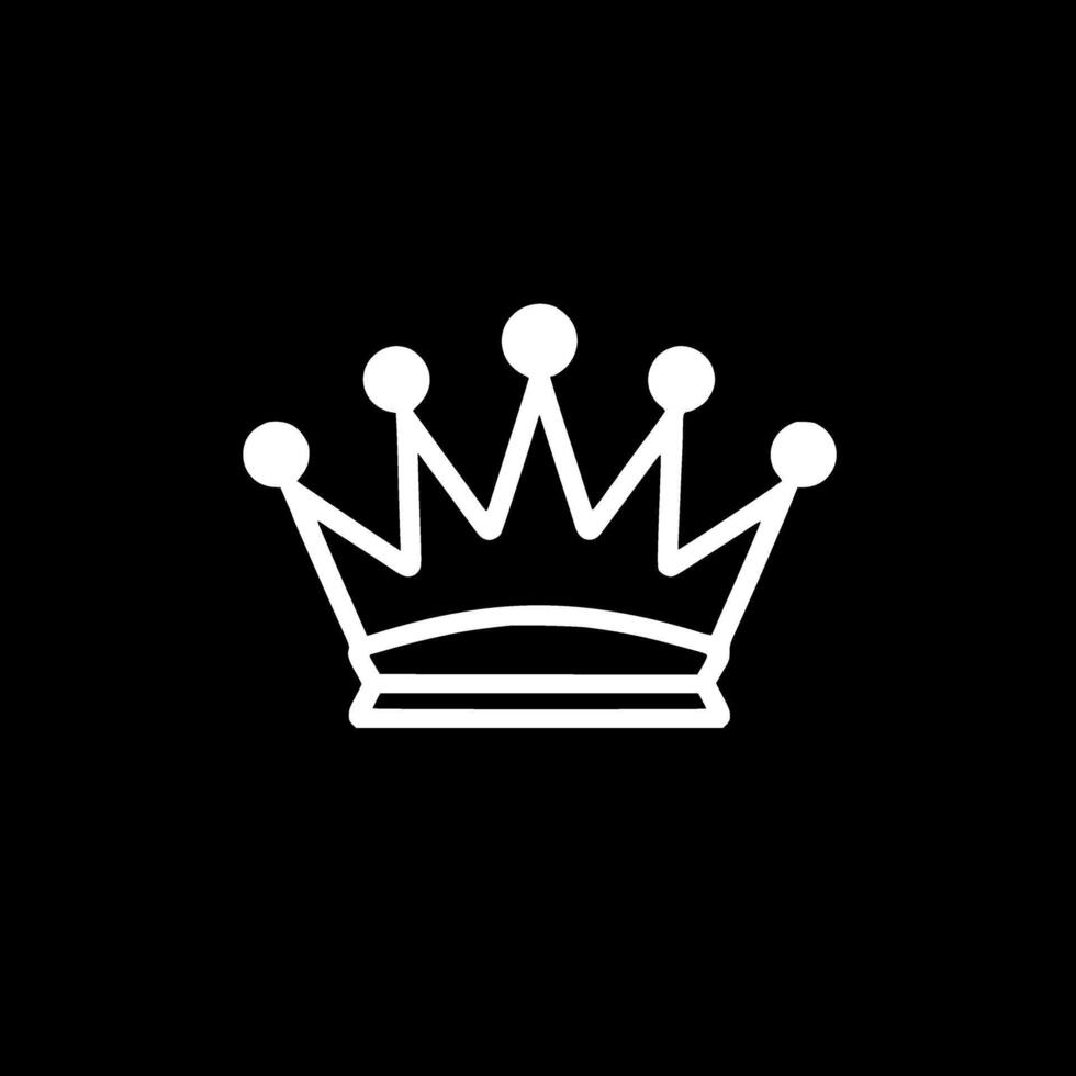 Crown - Minimalist and Flat Logo - illustration vector