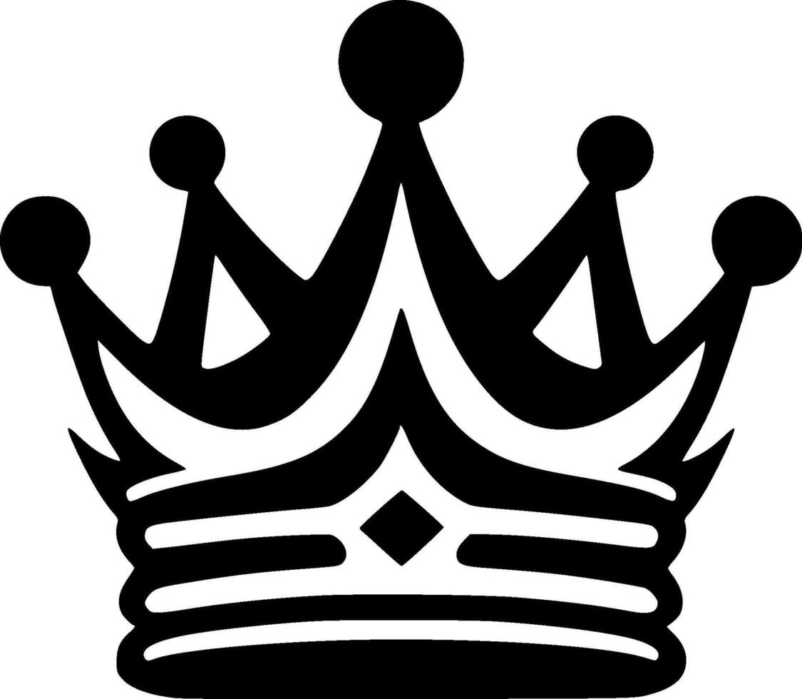 Crown - Minimalist and Flat Logo - illustration vector