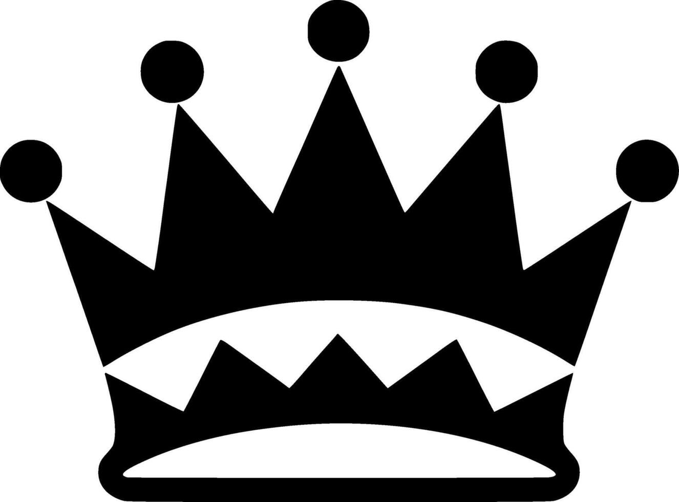 Crown - Minimalist and Flat Logo - illustration vector