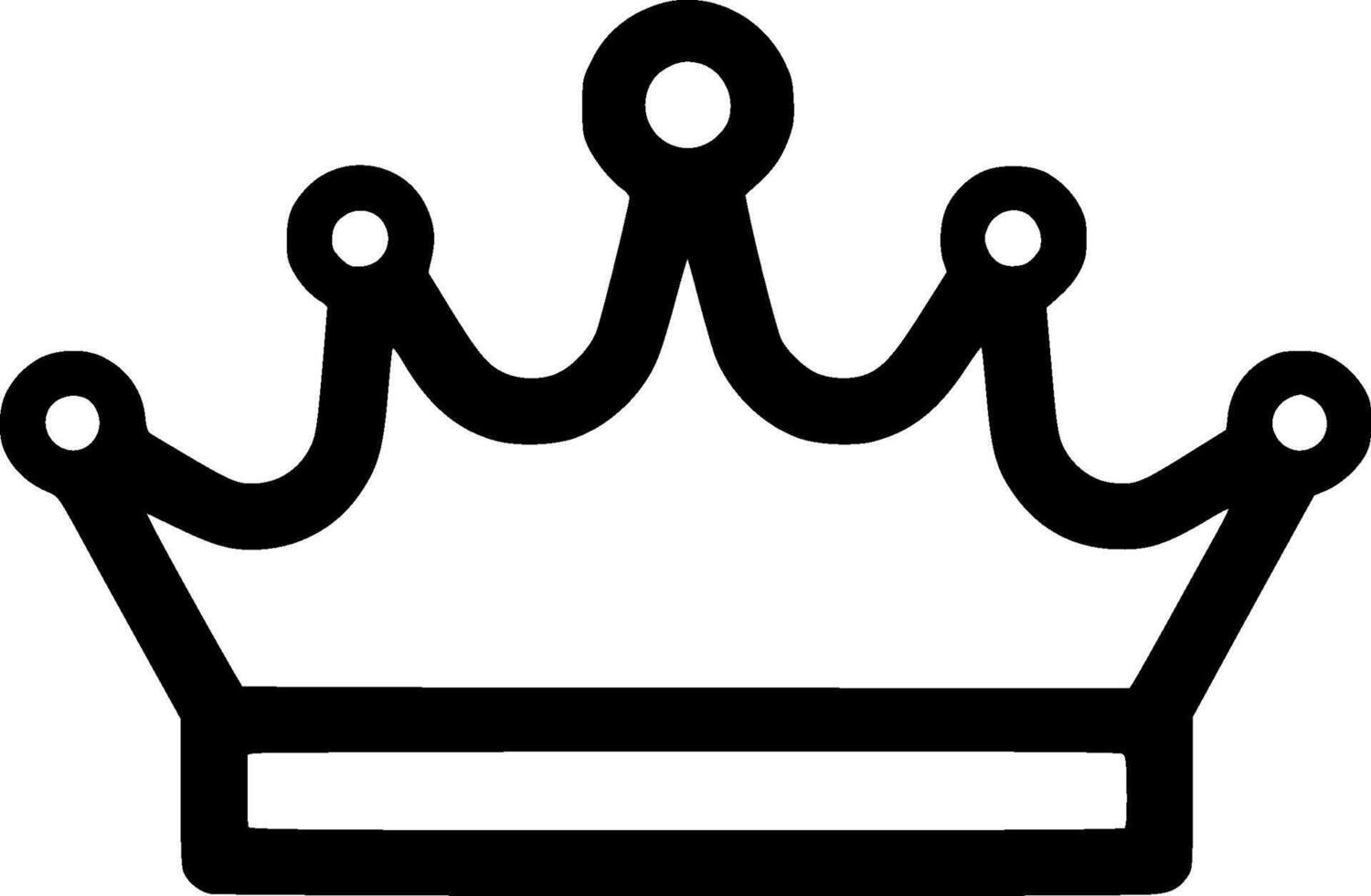 Crown, Minimalist and Simple Silhouette - illustration vector