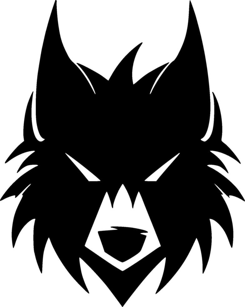 Dog, Minimalist and Simple Silhouette - illustration vector