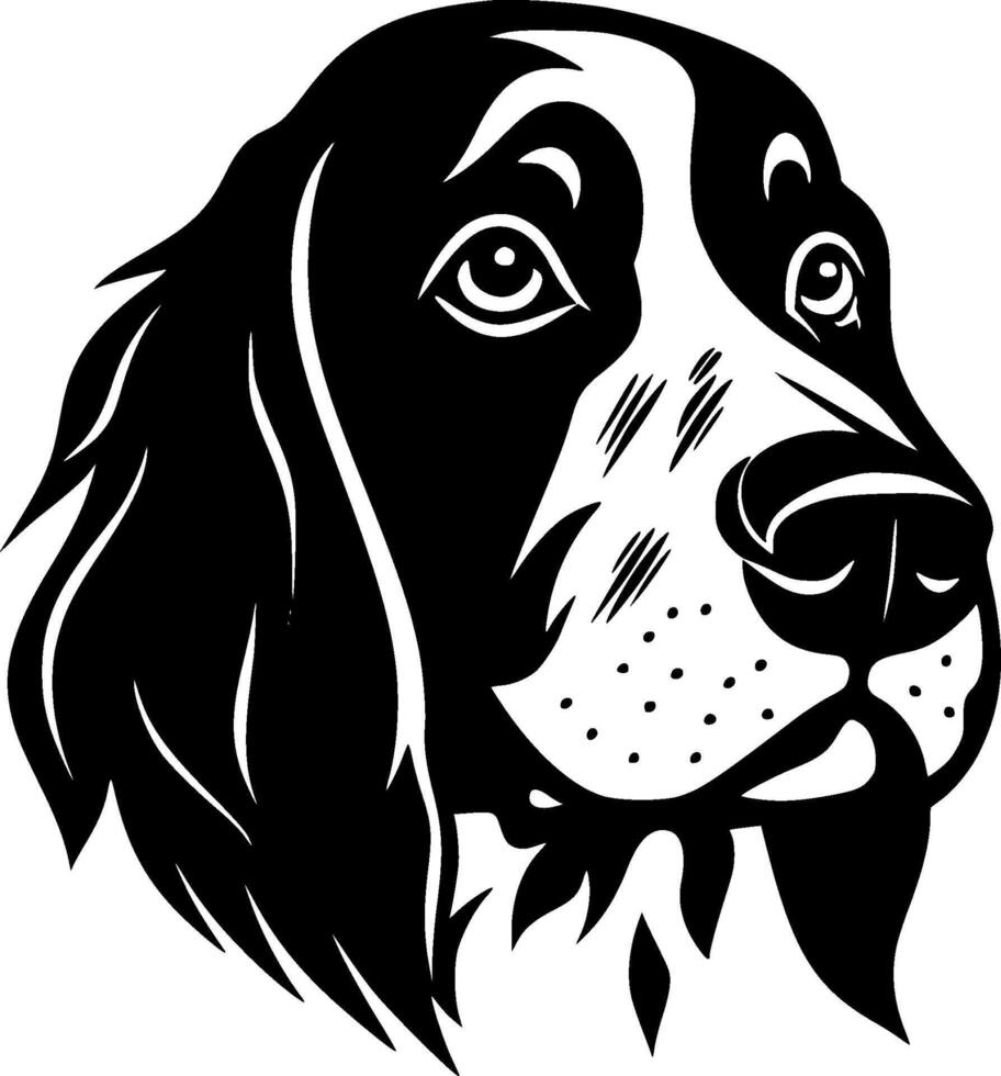 Dog - Black and White Isolated Icon - illustration vector