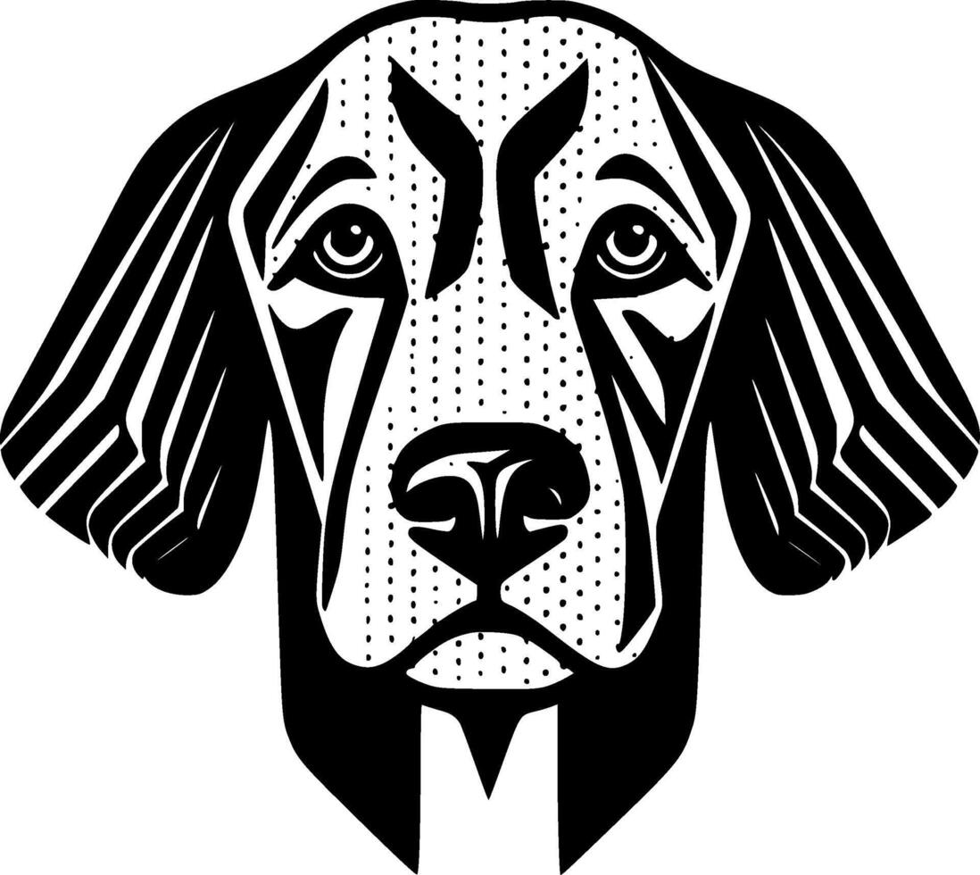 Dog, Minimalist and Simple Silhouette - illustration vector