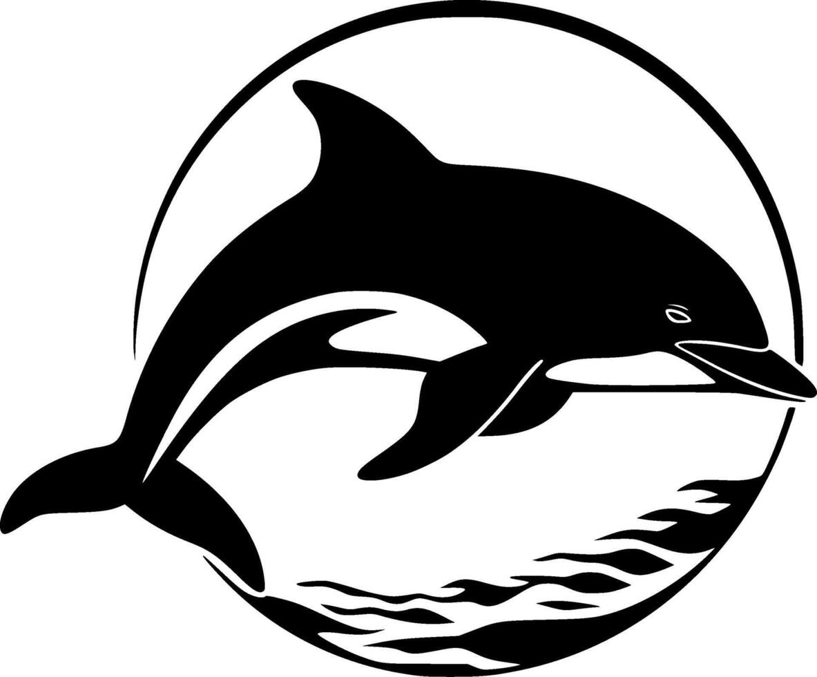 Dolphin - High Quality Logo - illustration ideal for T-shirt graphic vector