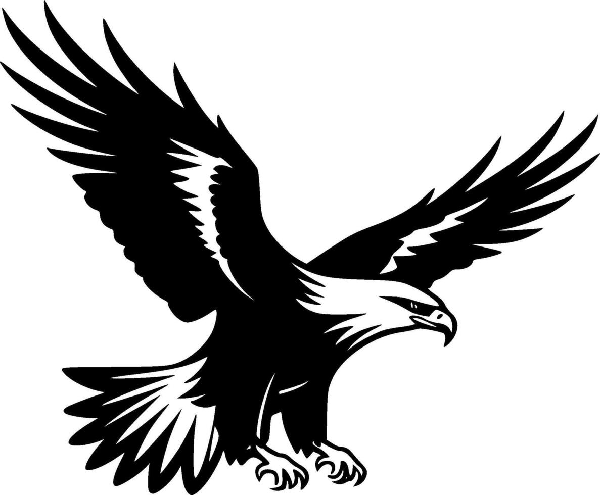 Eagle, Minimalist and Simple Silhouette - illustration vector