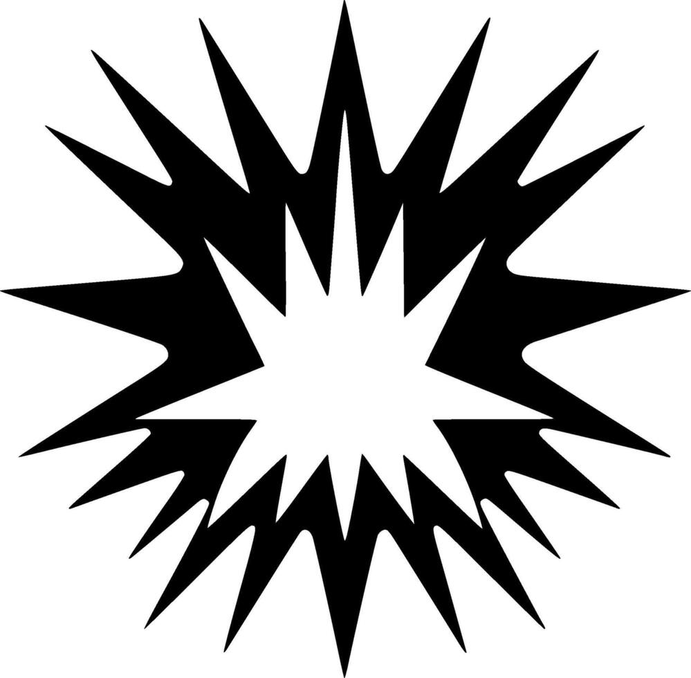 Explosion - Minimalist and Flat Logo - illustration vector