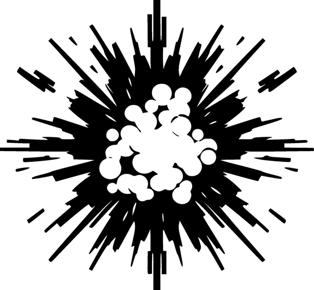 Explosion - High Quality Logo - illustration ideal for T-shirt graphic vector