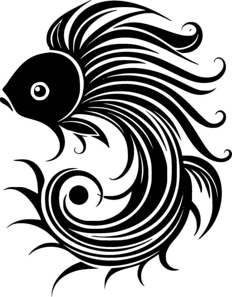 Fish - High Quality Logo - illustration ideal for T-shirt graphic vector