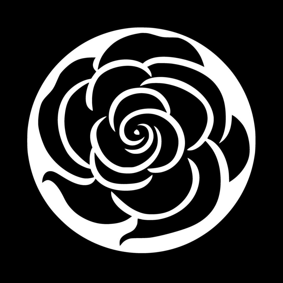 Flower, Minimalist and Simple Silhouette - illustration vector