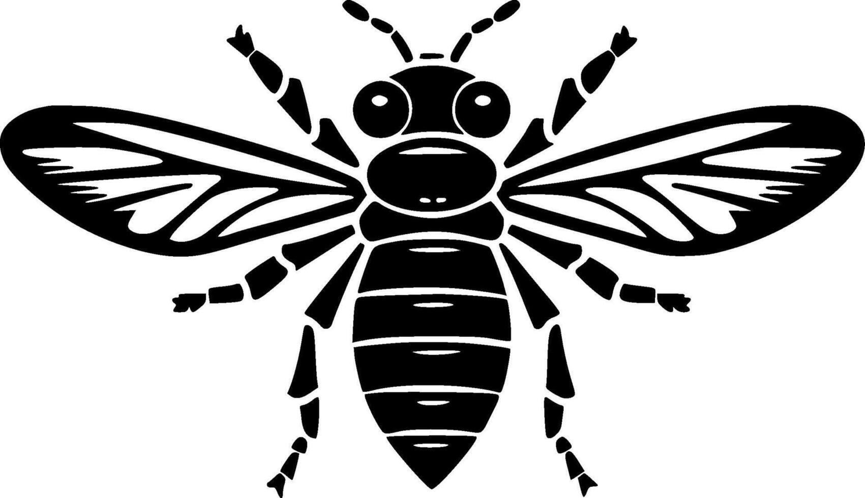 Fly, Minimalist and Simple Silhouette - illustration vector