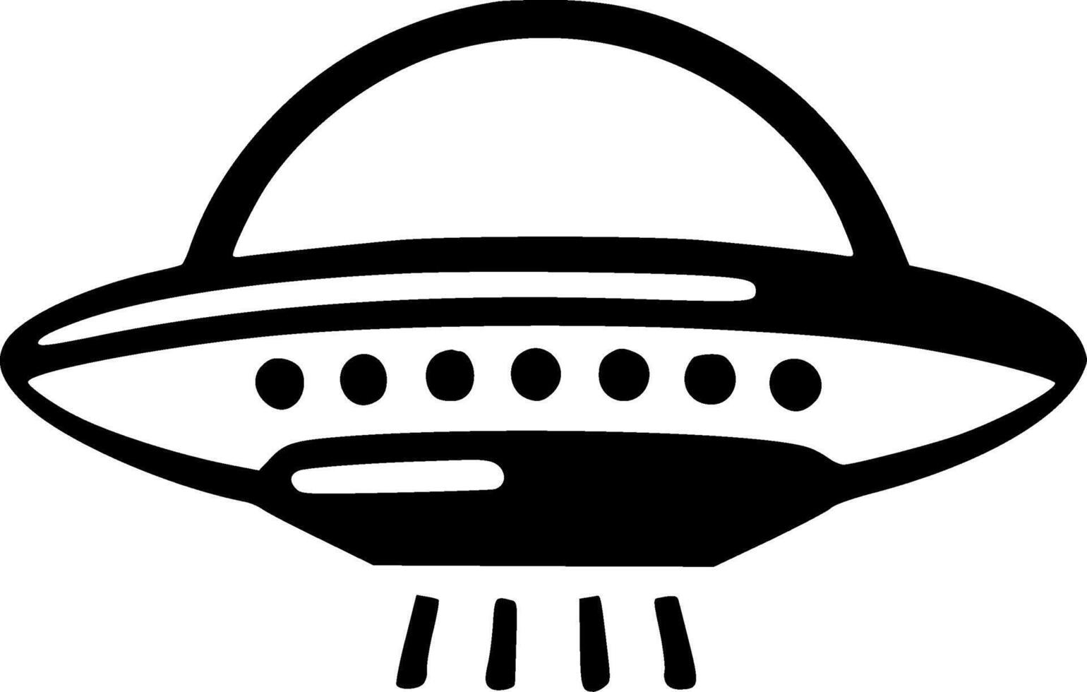 Flying Saucer - High Quality Logo - illustration ideal for T-shirt graphic vector
