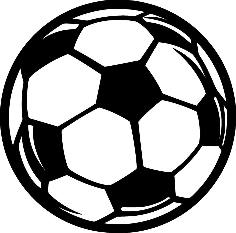 Football, Minimalist and Simple Silhouette - illustration vector