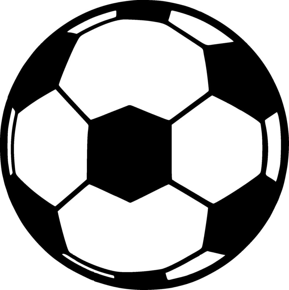 Football, Minimalist and Simple Silhouette - illustration vector