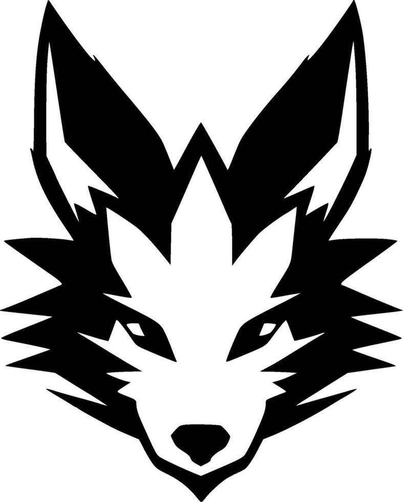 Fox, Minimalist and Simple Silhouette - illustration vector