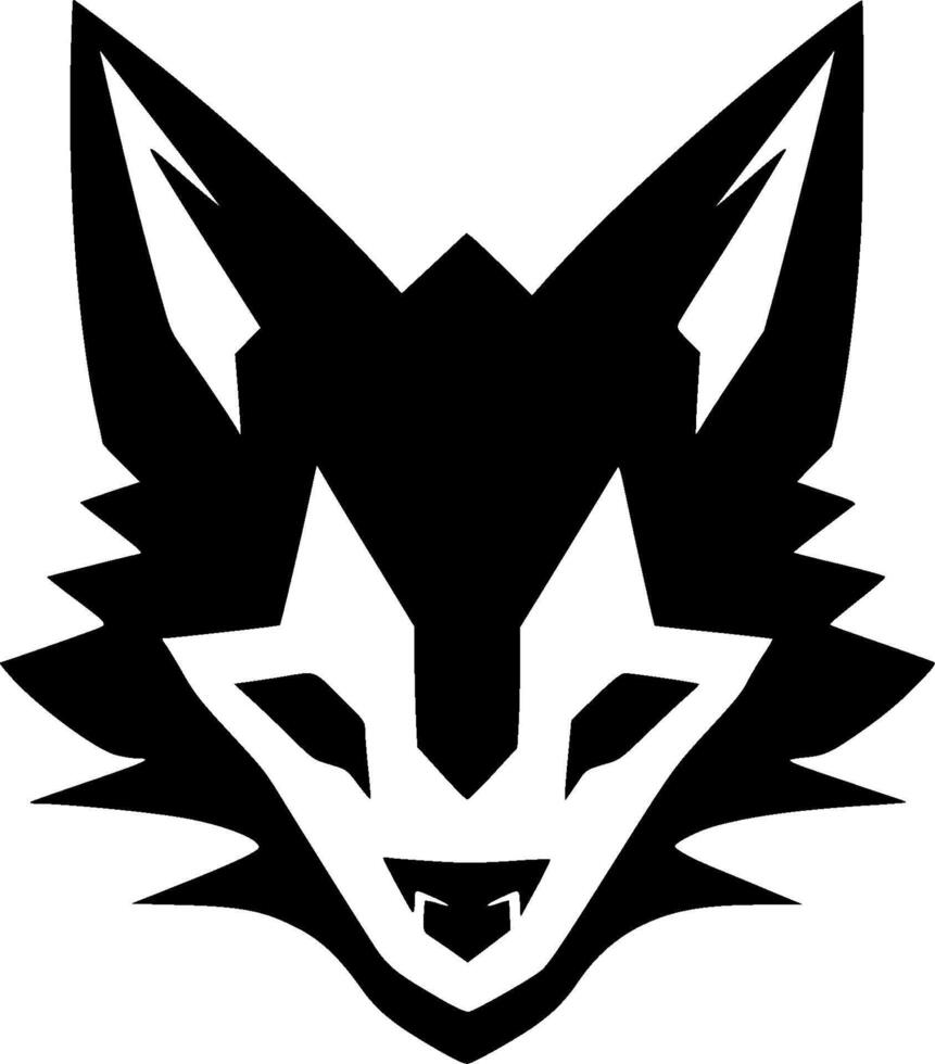 Fox, Minimalist and Simple Silhouette - illustration vector