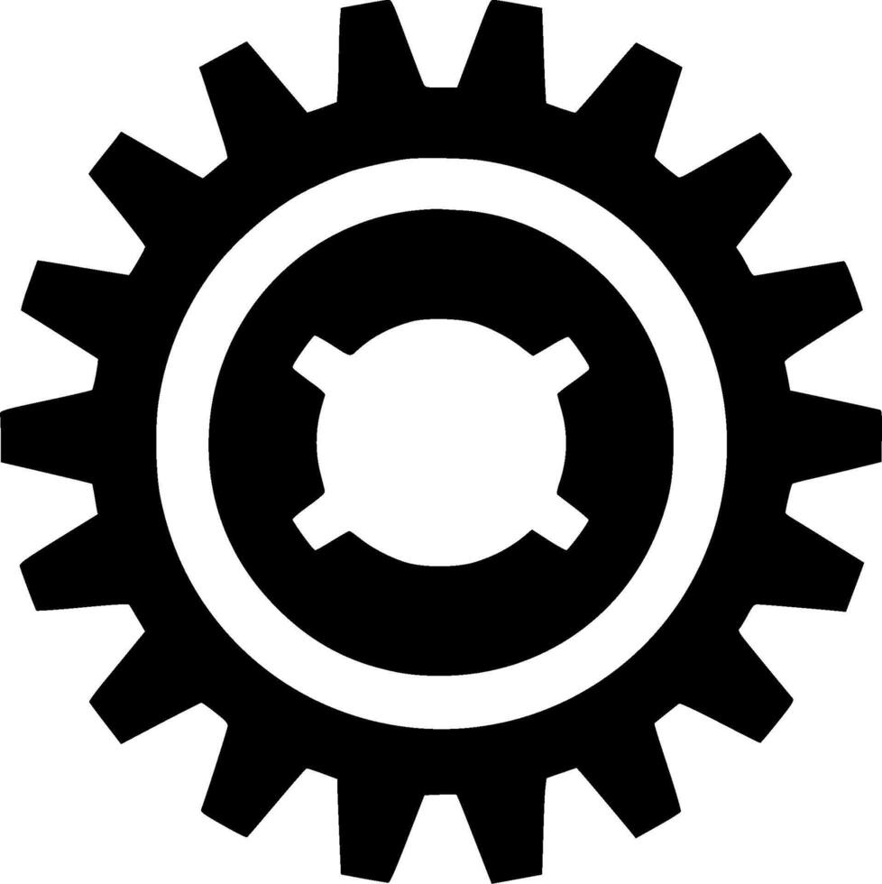 Gear - Minimalist and Flat Logo - illustration vector
