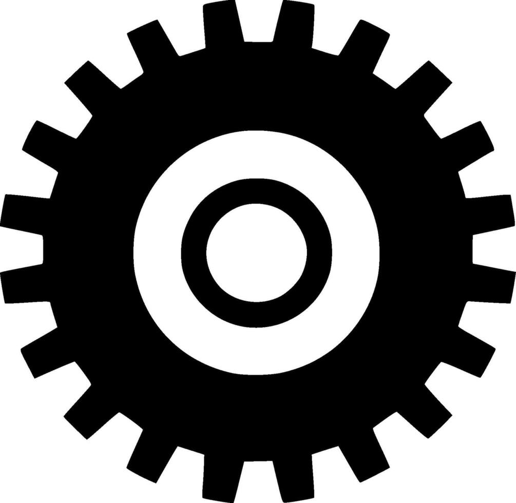 Gear - Minimalist and Flat Logo - illustration vector