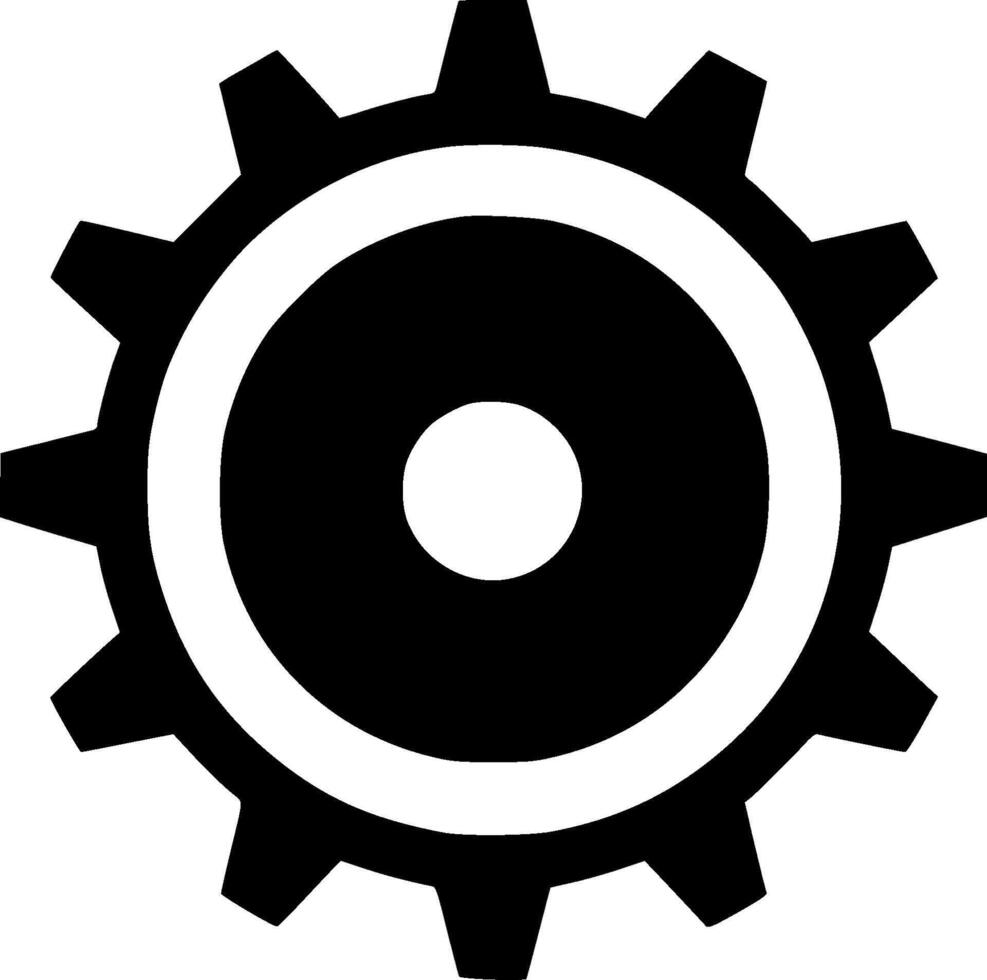Gear - Minimalist and Flat Logo - illustration vector