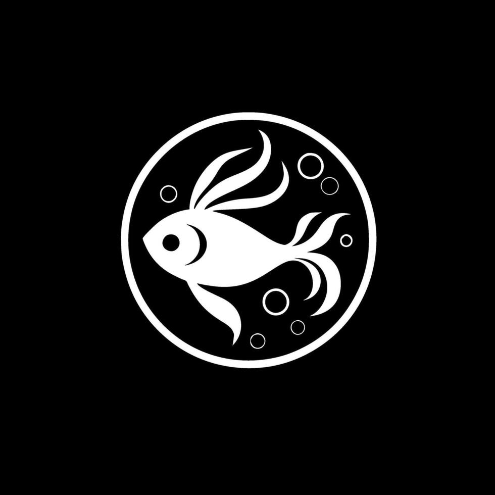 Goldfish - Minimalist and Flat Logo - illustration vector
