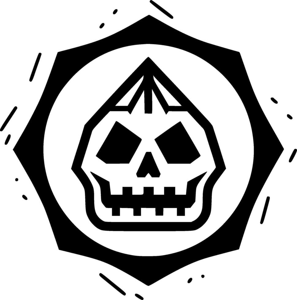 Halloween, Minimalist and Simple Silhouette - illustration vector