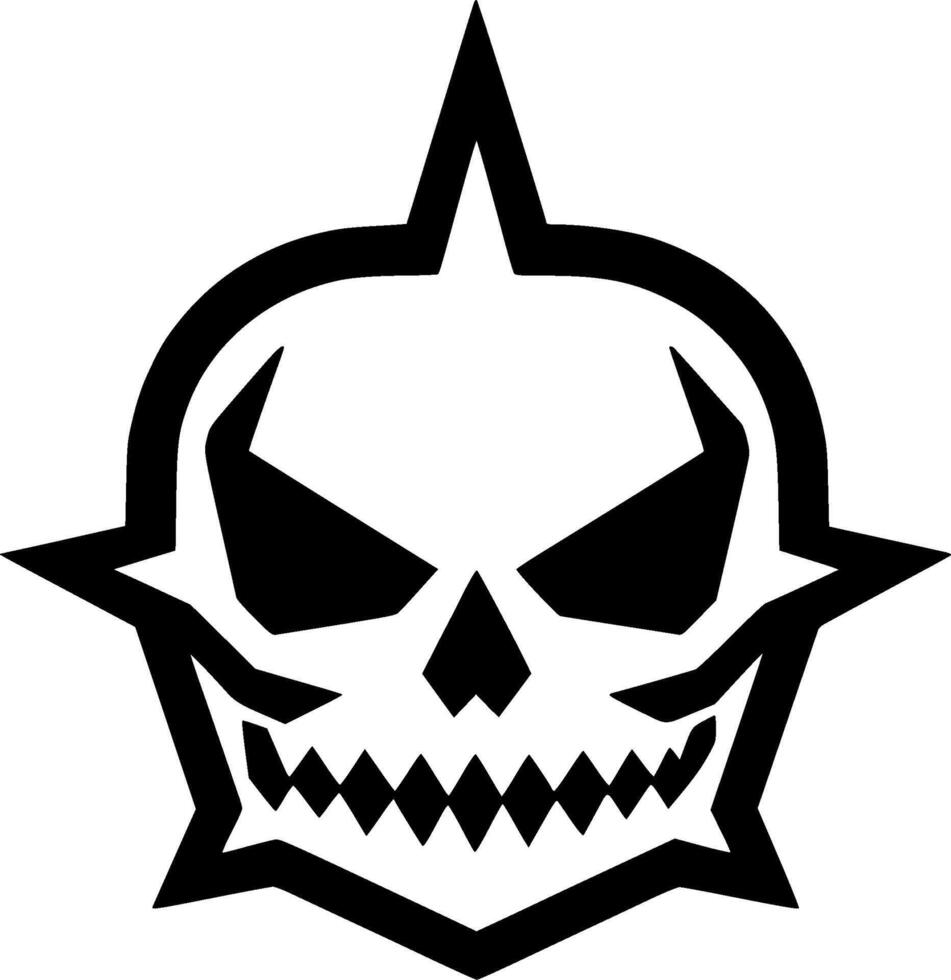 Halloween, Minimalist and Simple Silhouette - illustration vector