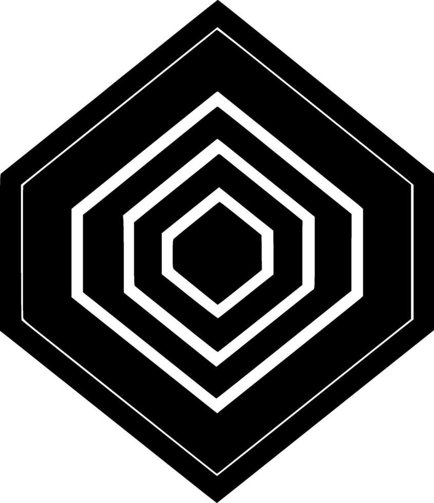 Hexagon - Minimalist and Flat Logo - illustration vector