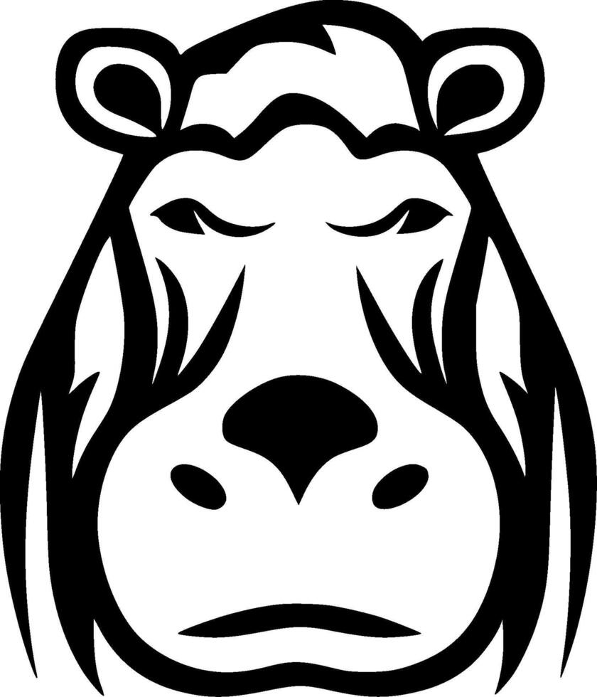 Hippopotamus - High Quality Logo - illustration ideal for T-shirt graphic vector