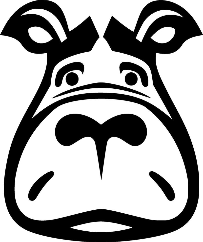 Hippopotamus - High Quality Logo - illustration ideal for T-shirt graphic vector