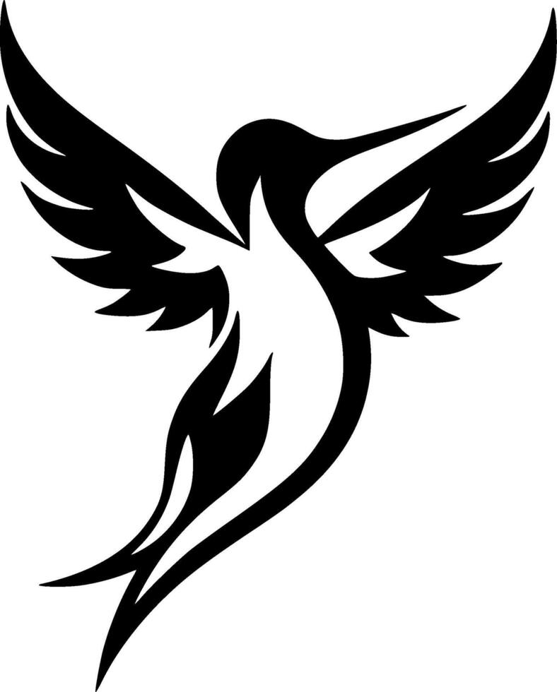 Hummingbird - Minimalist and Flat Logo - illustration vector