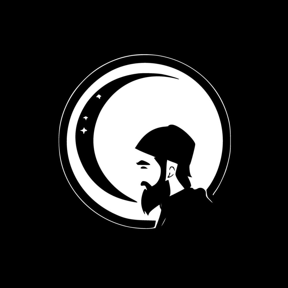 Islam, Minimalist and Simple Silhouette - illustration vector
