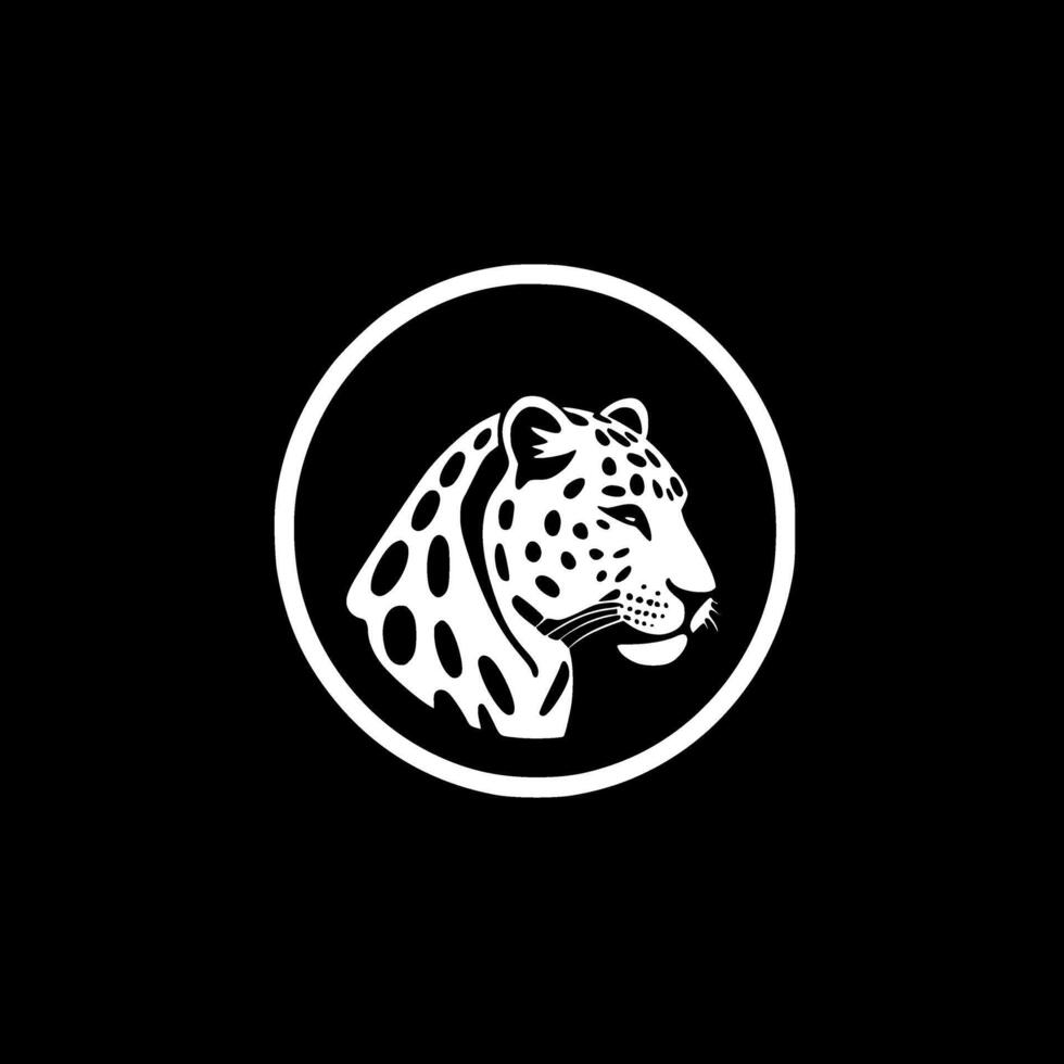 Leopard, Minimalist and Simple Silhouette - illustration vector