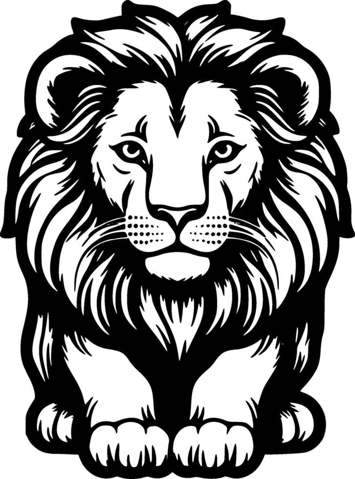 Lion Baby, Minimalist and Simple Silhouette - illustration vector