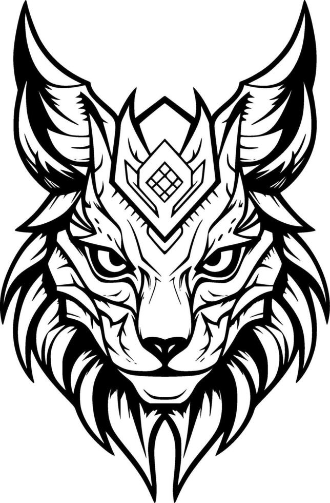 Lynx - Minimalist and Flat Logo - illustration vector