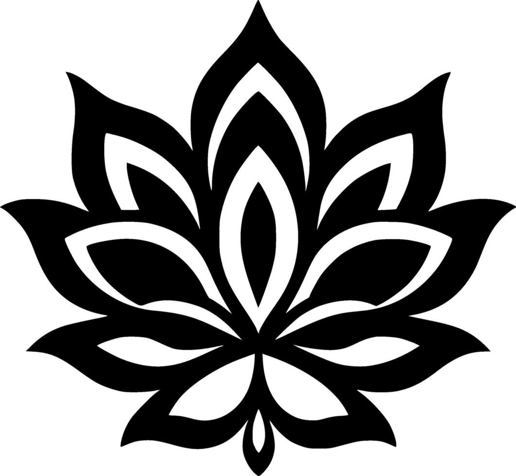 Mandala, Minimalist and Simple Silhouette - illustration vector