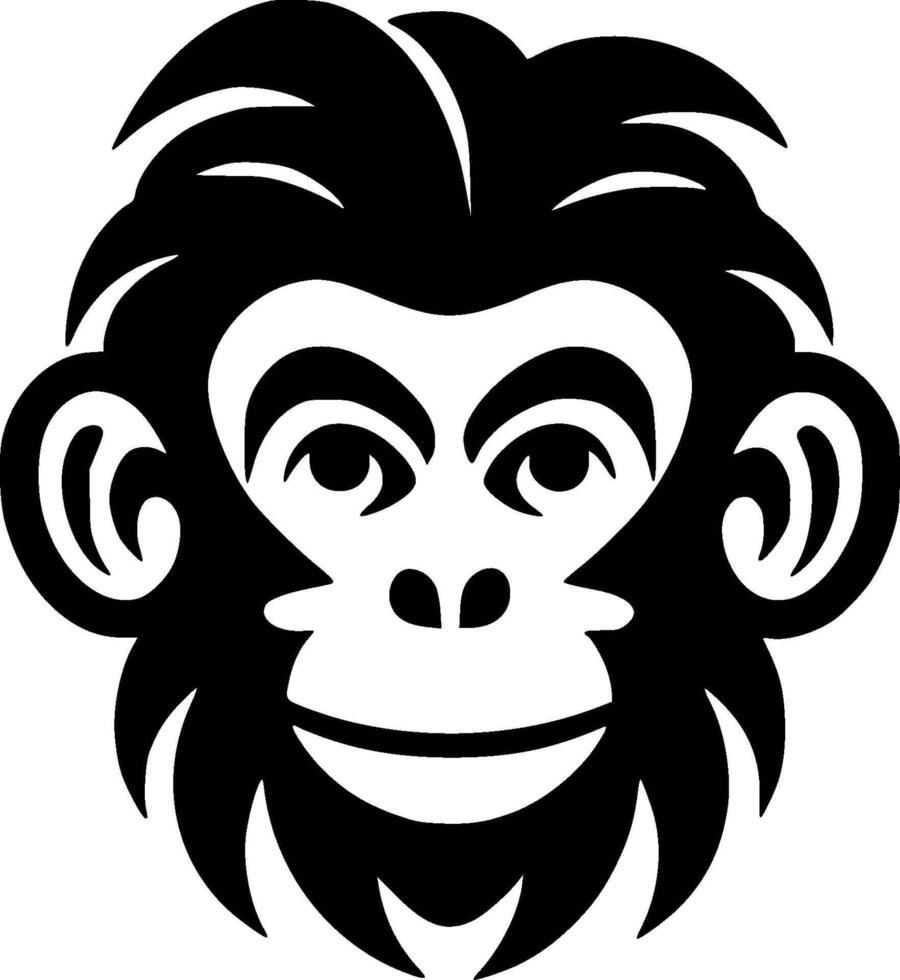 Monkey - High Quality Logo - illustration ideal for T-shirt graphic vector