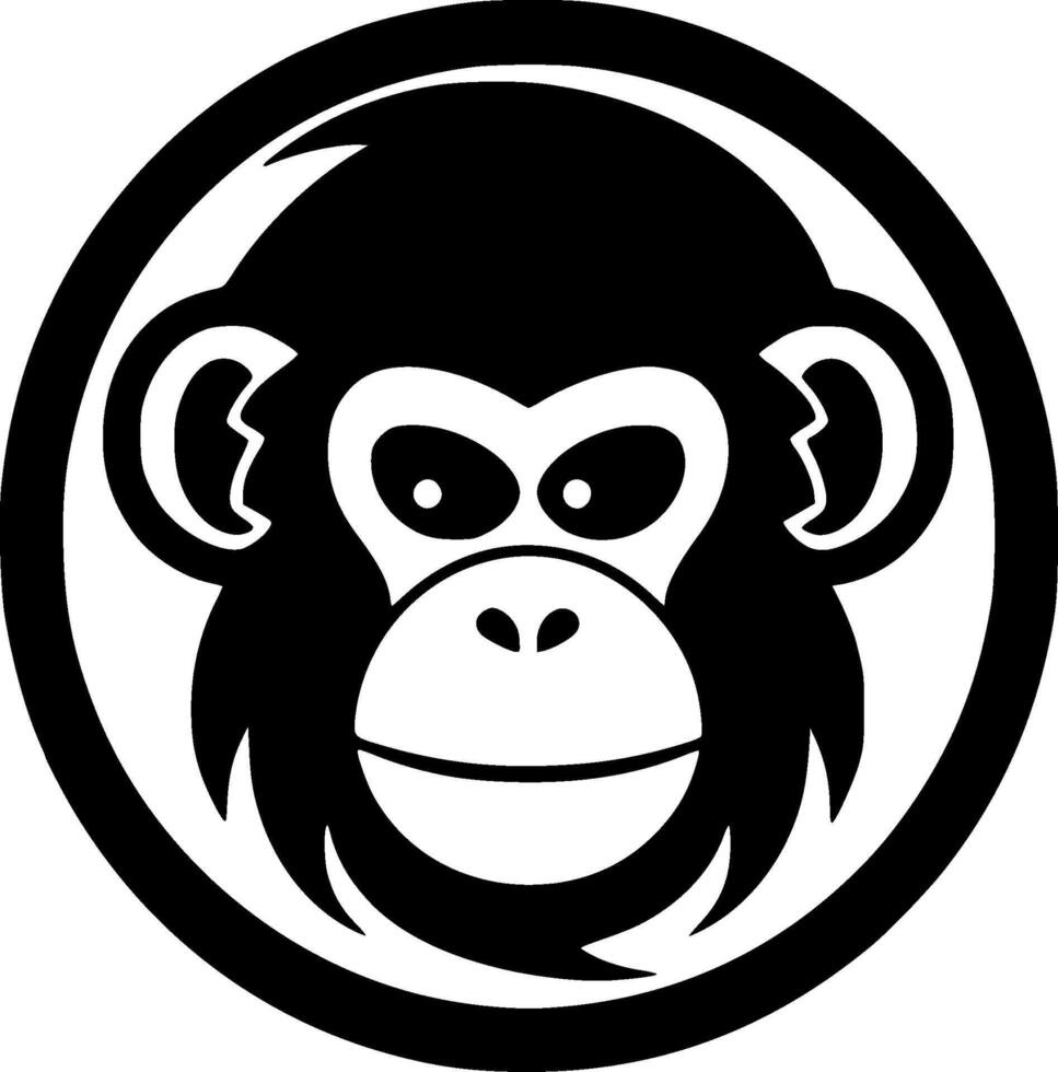 Monkey - High Quality Logo - illustration ideal for T-shirt graphic vector