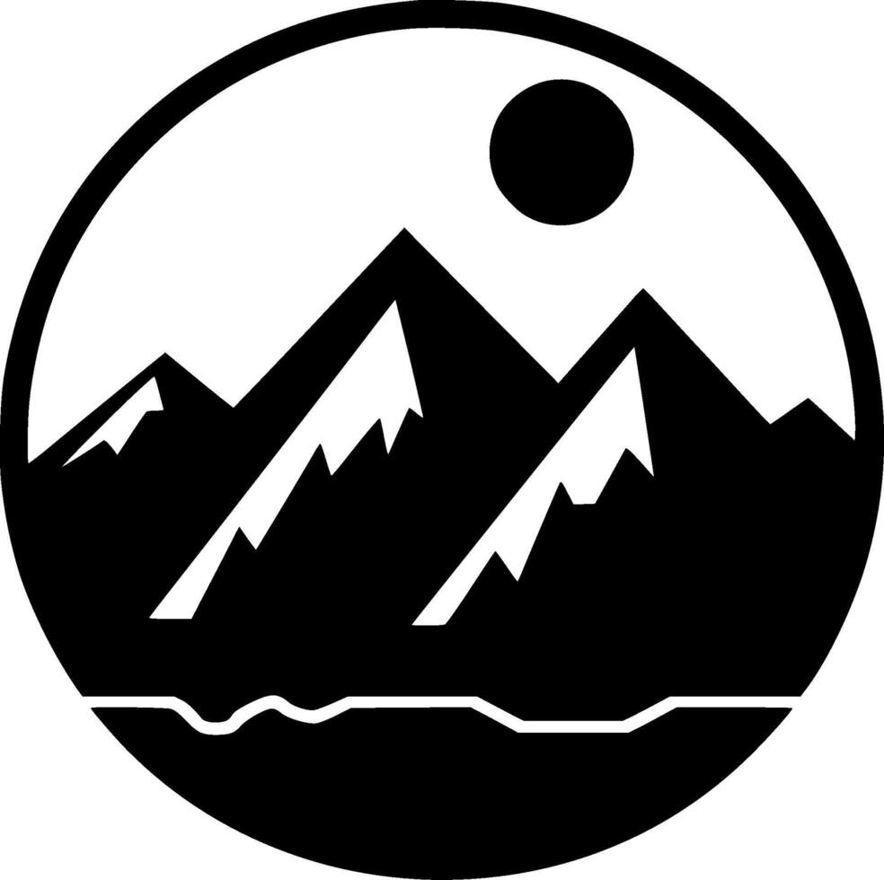 Mountain - Minimalist and Flat Logo - illustration vector