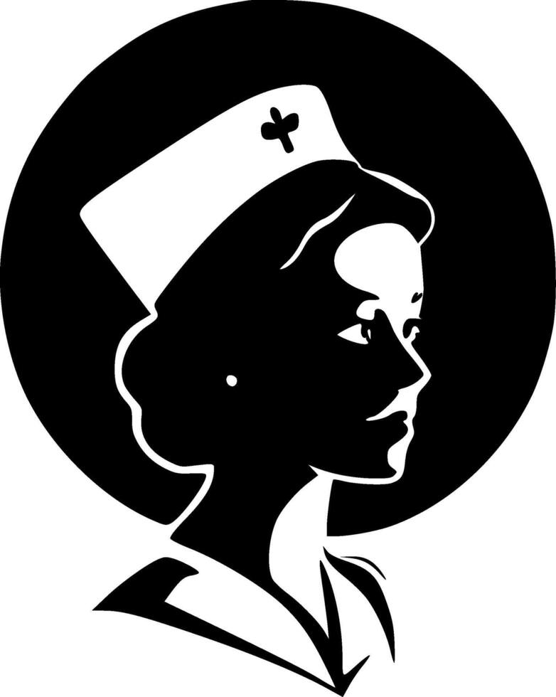 Nurse - Minimalist and Flat Logo - illustration vector