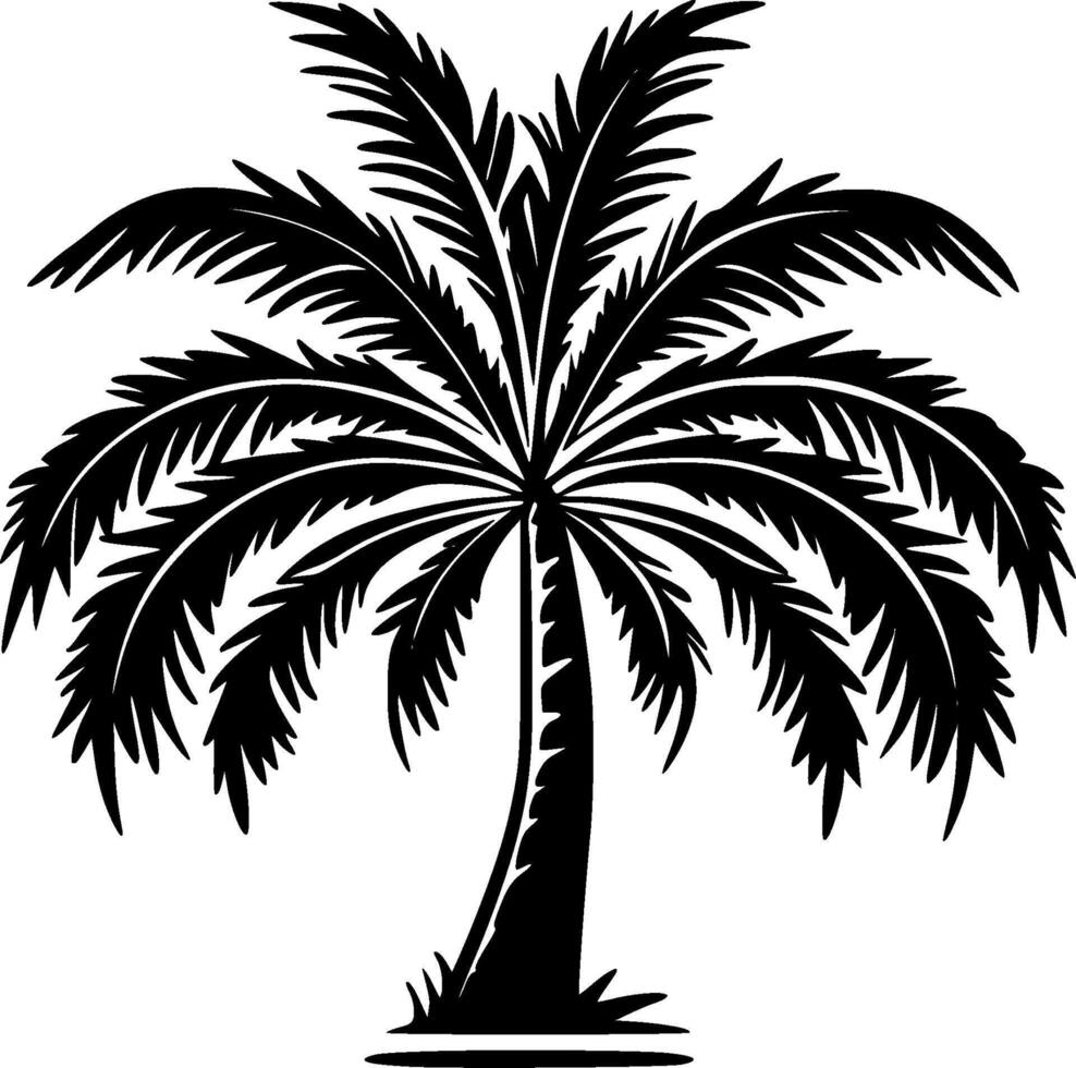 Palm - Minimalist and Flat Logo - illustration vector