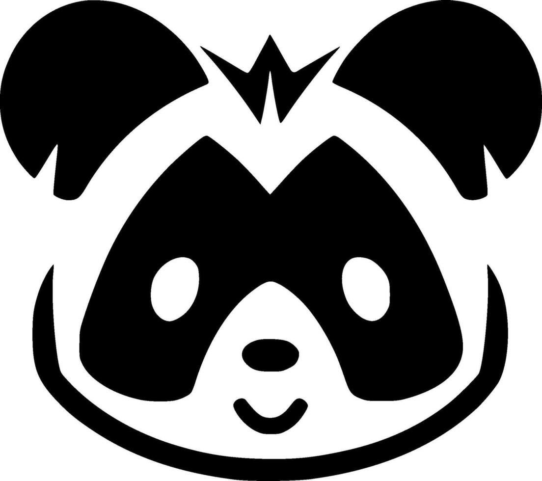 Panda - Minimalist and Flat Logo - illustration vector