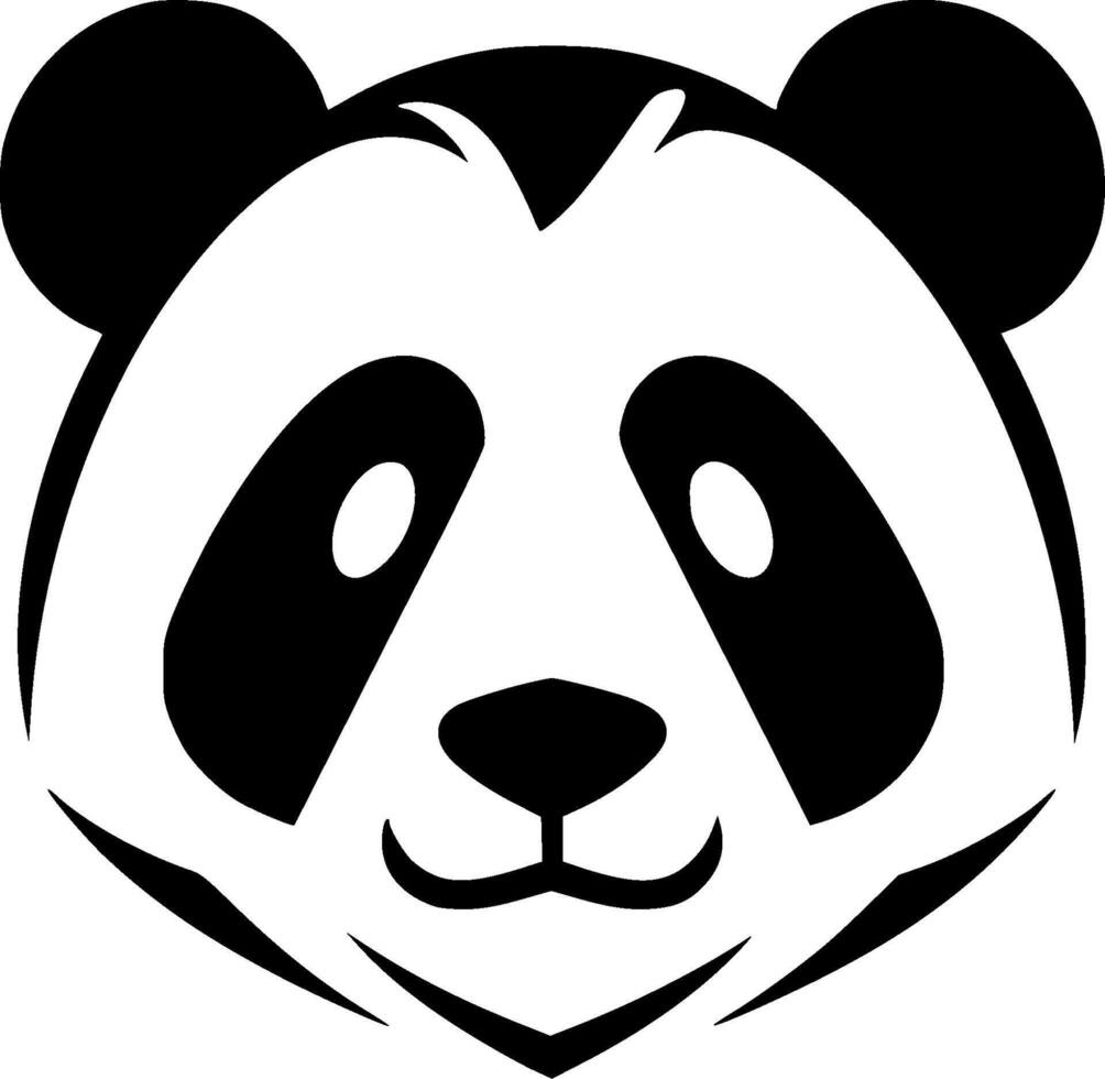 Panda - Minimalist and Flat Logo - illustration vector