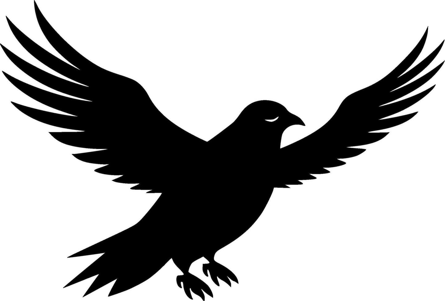 Petrel, Black and White illustration vector