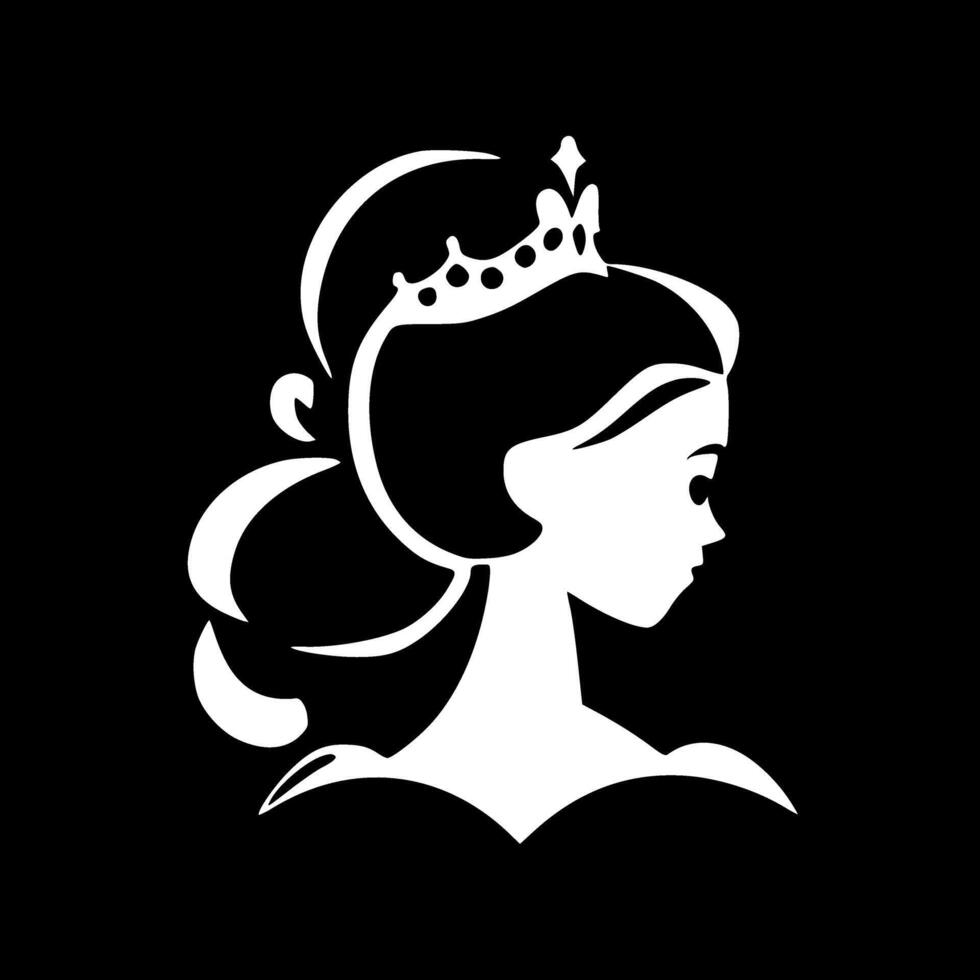 Princess - Minimalist and Flat Logo - illustration vector