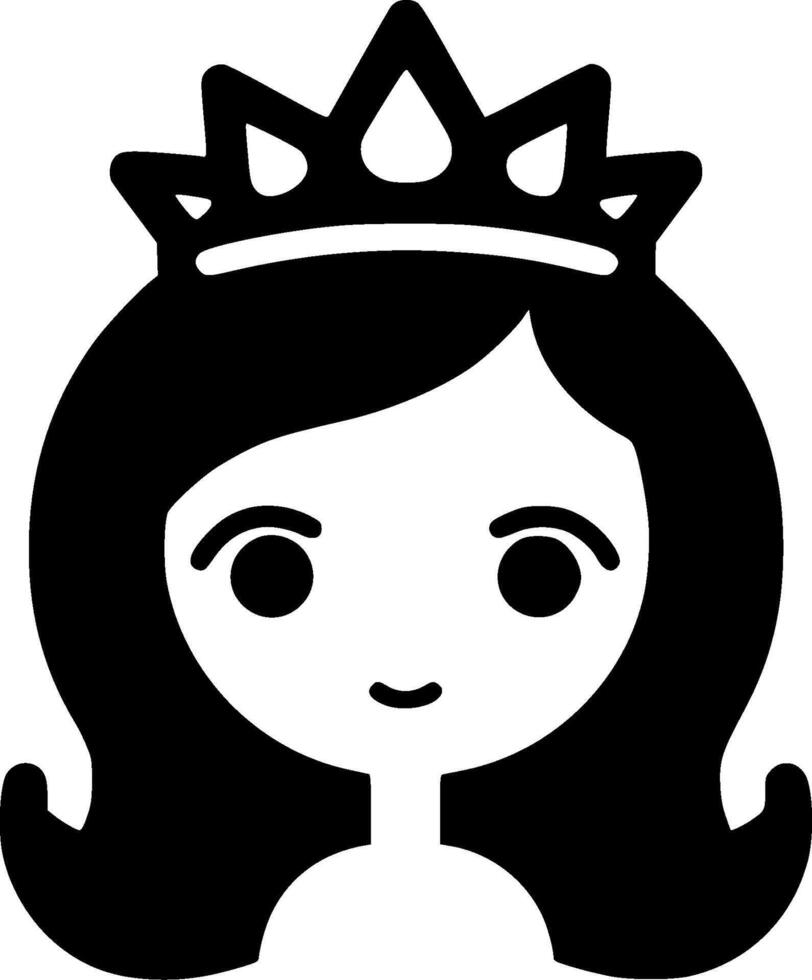 Princess, Minimalist and Simple Silhouette - illustration vector