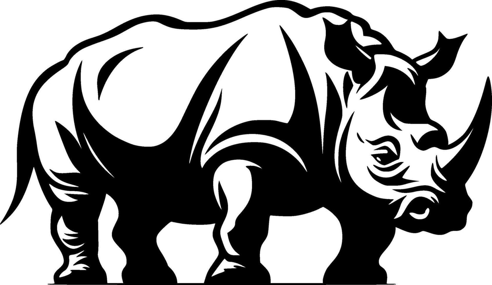 Rhinoceros - High Quality Logo - illustration ideal for T-shirt graphic vector