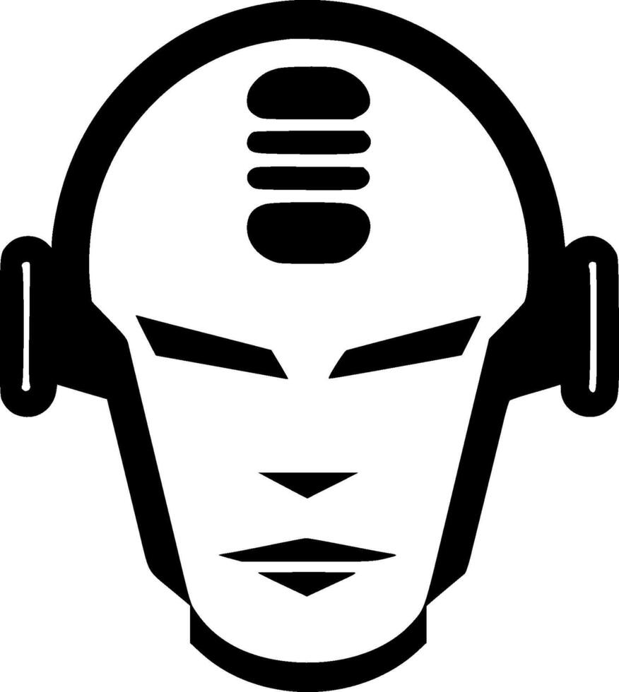 Robot - Minimalist and Flat Logo - illustration vector