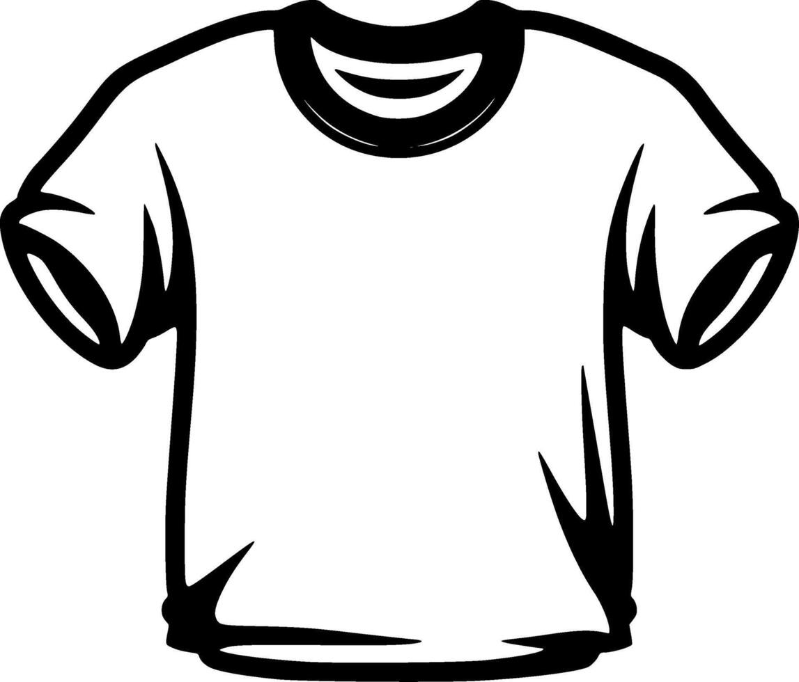 Shirt, Minimalist and Simple Silhouette - illustration vector