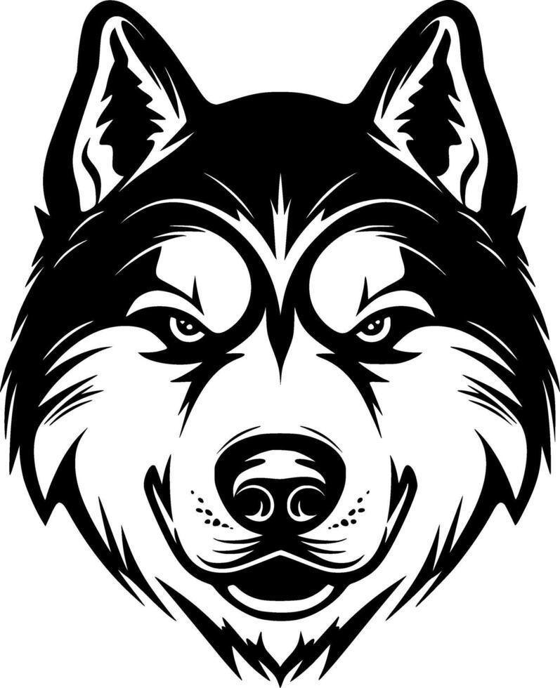 Siberian Husky - High Quality Logo - illustration ideal for T-shirt graphic vector