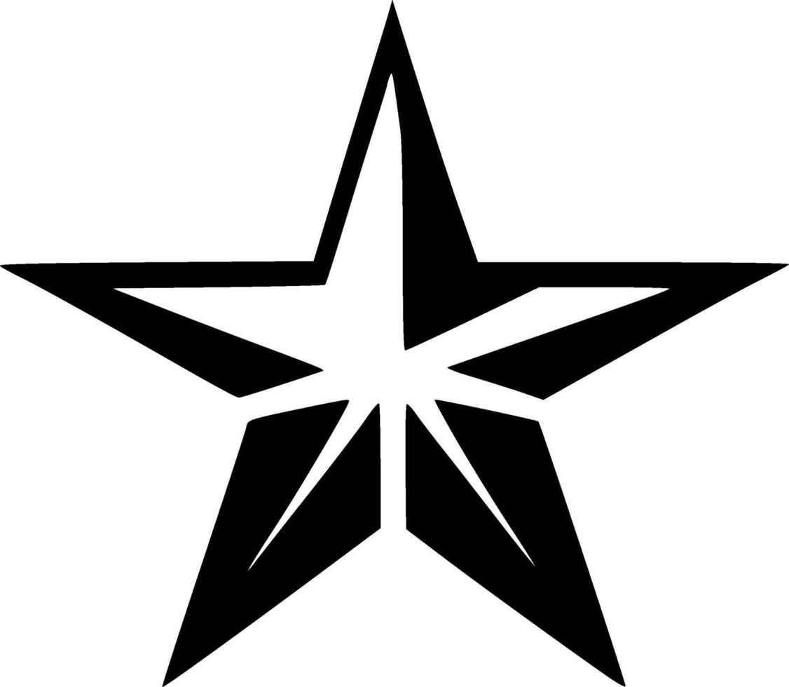 Star, Minimalist and Simple Silhouette - illustration vector